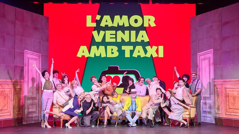 Els badalonins Rubèn Montañá i Toni Sans, part de l'elenc de l'obra 'L'amor venia amb taxi' de La Cubana