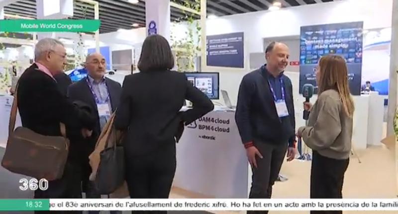 Badalona present al MWC amb l'empresa de software Ebantic