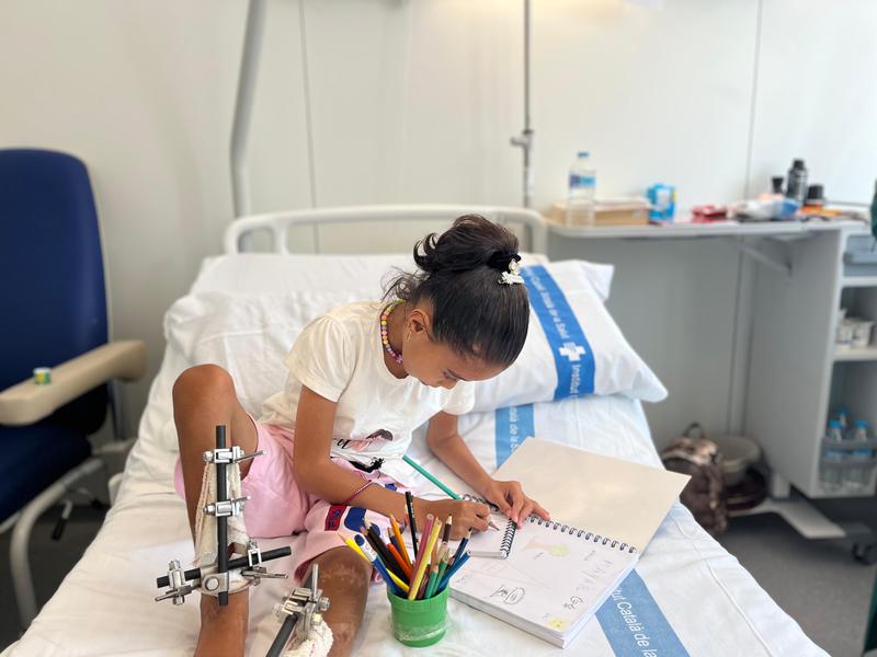 De Gaza a Badalona, una nena de 9 anys es recupera, a Can Ruti, d'un bombardeig