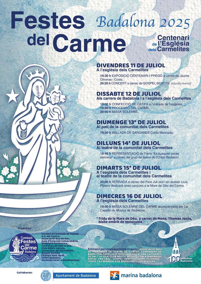 Tret sortida a les Festes del Carme coincidint amb el centenari de l'Església dels Carmelites