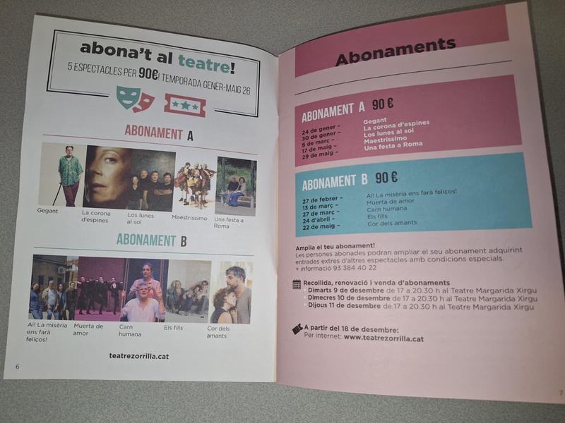 programacio teatre 2026