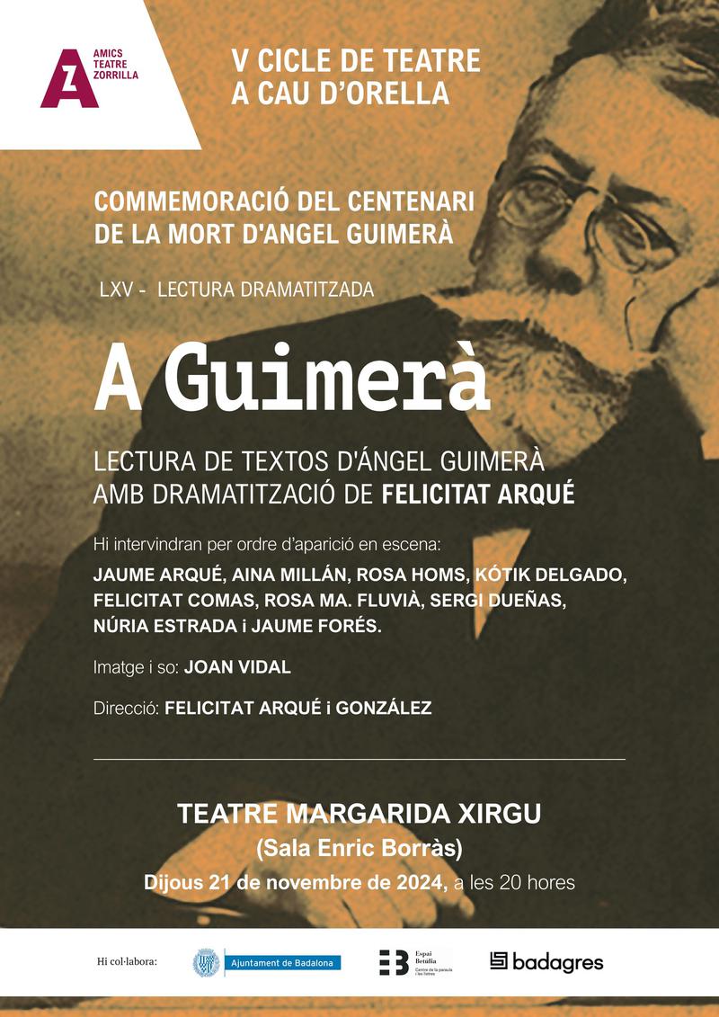 Lectura dramatitzada 'A Guimerà'