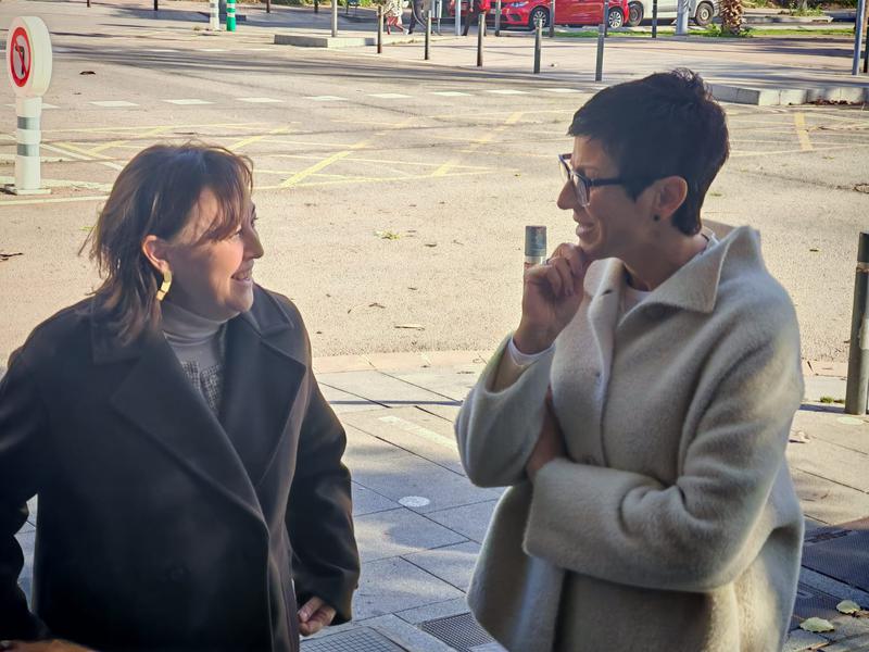 Sílvia Paneque i Filo Cañete visiten els solars de Sant Adrià