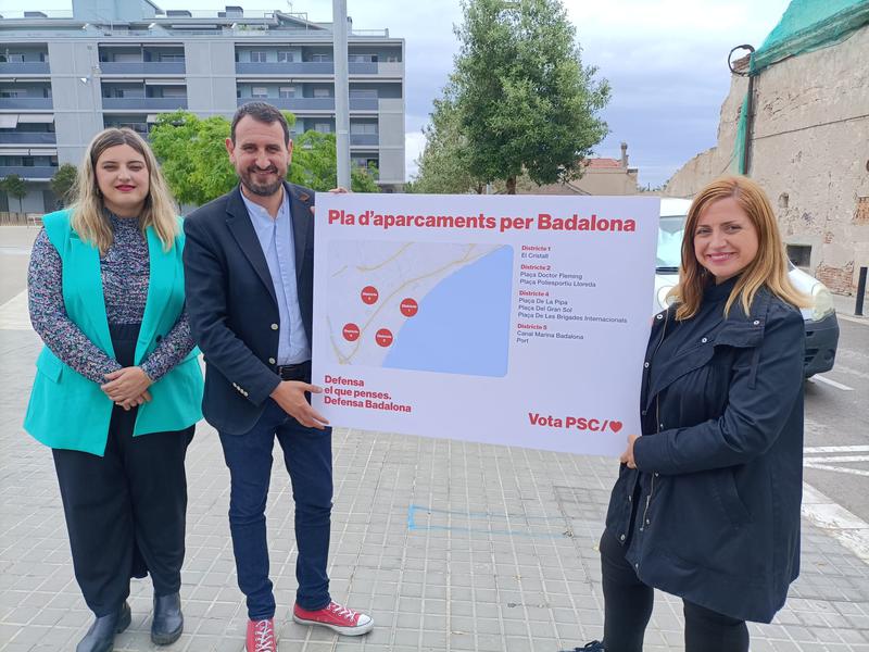 Els socialistes presenten un pla d'aparcaments: 8 zones de places públiques i punts de recàrrega