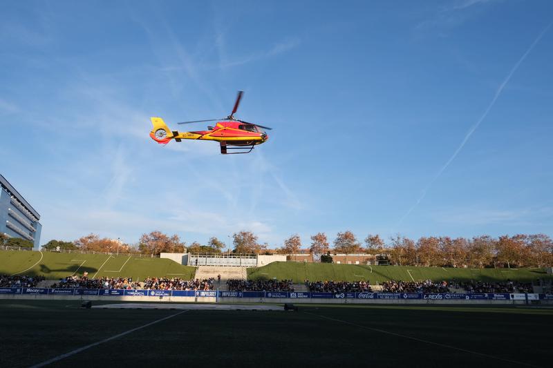 arriben reis d'orient estadi municipal helicopter a