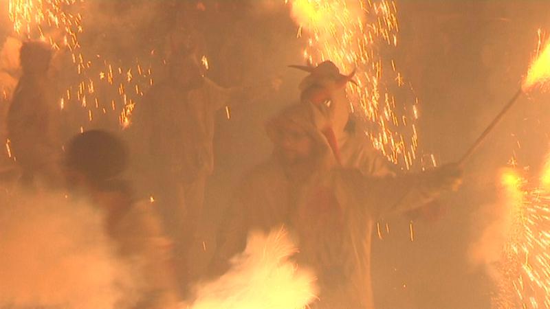 Els Diables de Badalona celebren el seu 40è aniversari amb una carretillada