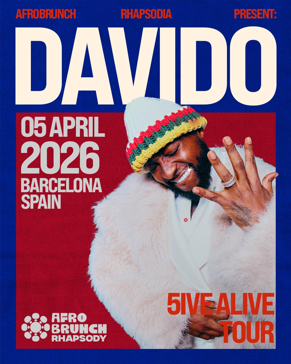 L'artista Davido, referent de l'afrobeat, actuarà el 5 d'abril al Palau Olímpic de Badalona