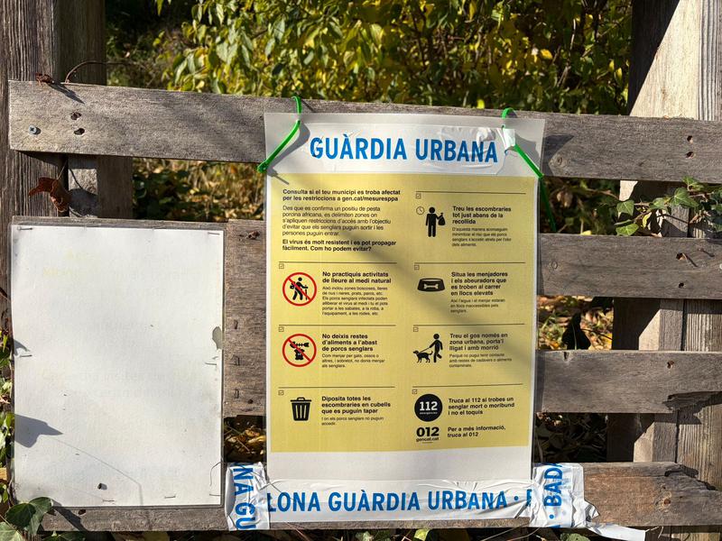 CARTELL PROHIBICIÓ SERRALADA DE MARINA