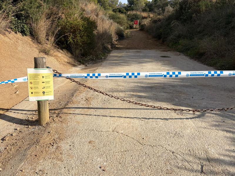 Primer cap de setmana a Badalona amb l'accés prohibit a la Serralada de Marina