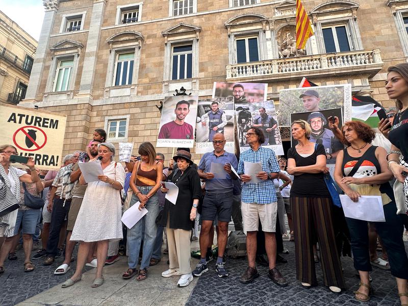 El comitè d'empresa de Badalona Comunicació s'adhereix a la convocatòria contra l'assassinat de periodistes a Gaza