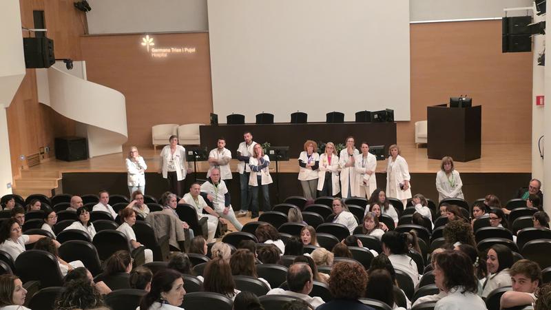 Els sanitaris de l'hospital Germans Trias i Pujol continuen amb les aturades per reclamar més personal