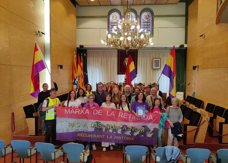La Marxa 0 de la Retirada arriba a Badalona