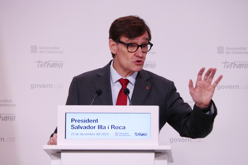 Salvador Illa fa 'una crida a la calma' als veïns de Badalona