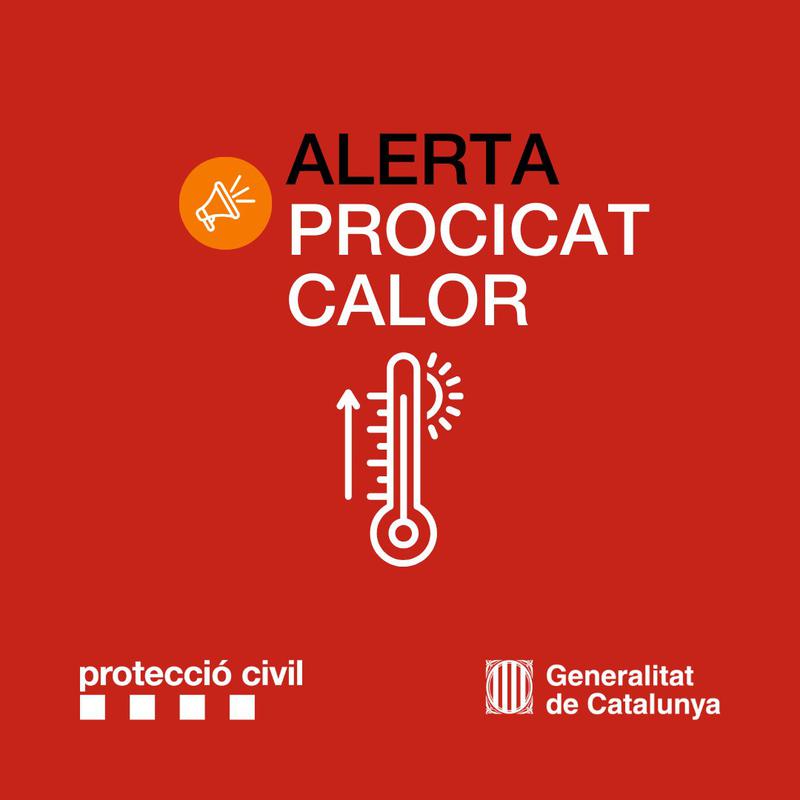 Protecció Civil ha tornat a activar l'Alerta del pla Procicat per calor intensa