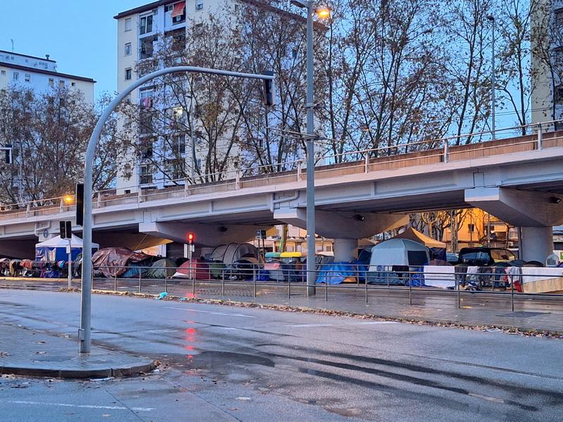 Un detingut per una baralla a l'acampada sota la C-31