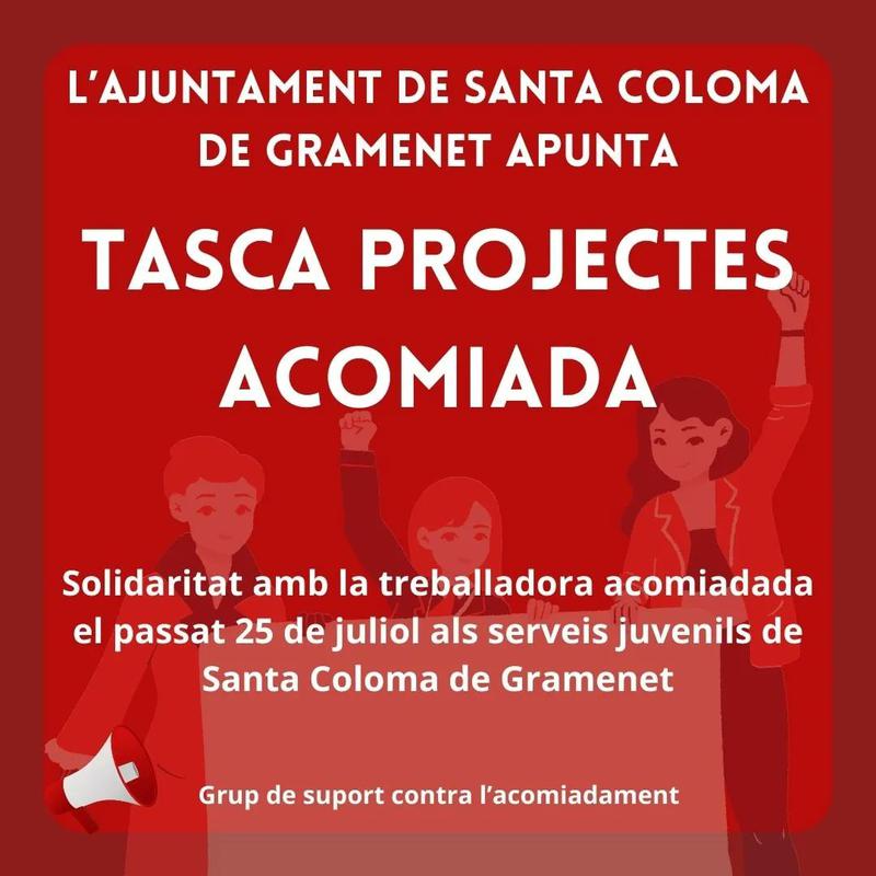 Animadora sociocultural de Santa Coloma denuncia 'acomiadament improcedent'