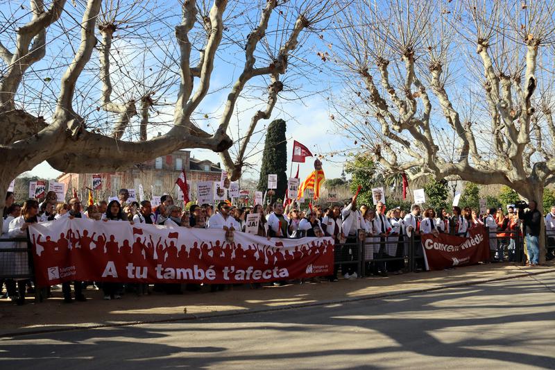 Manifestació vaga de Metges de Catalunya