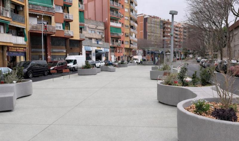 Reobert el tram central de l'avinguda de Sant Salvador després de la primera fase de reurbanització