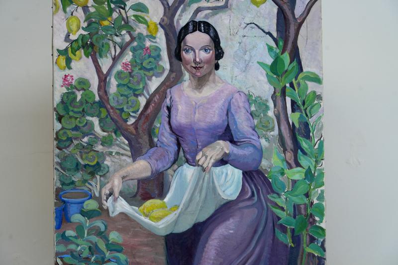 'Dona amb llimones', el quadre inèdit de l'artista Lola Anglada