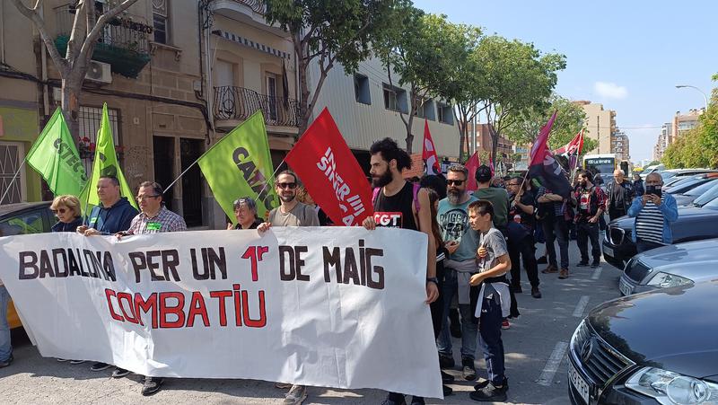 La lluita unitària dels treballadors centra la manifestació del Primer de Maig de Badalona