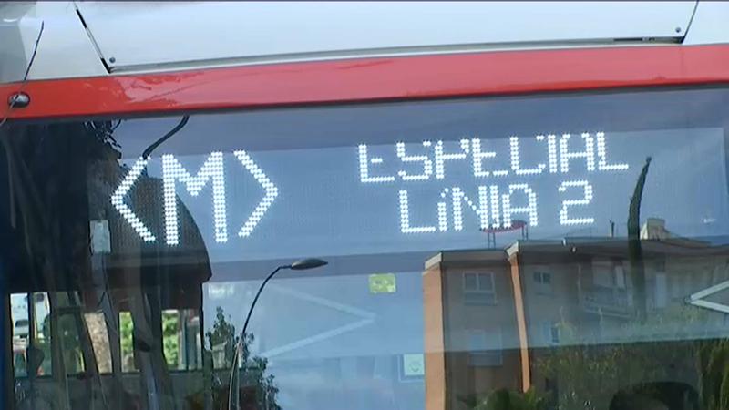 Servei alternatiu de bus per tall a la línia 2 de metro a Badalona durant 4 hores la nit de diumenge