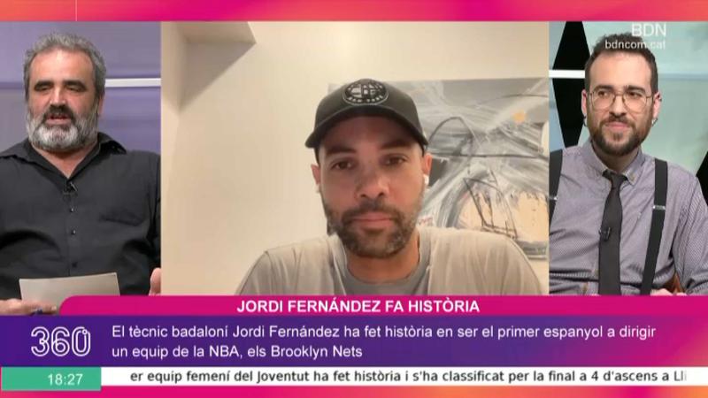 Jordi Fernández torna als origens en una entrevista al Badalona 360