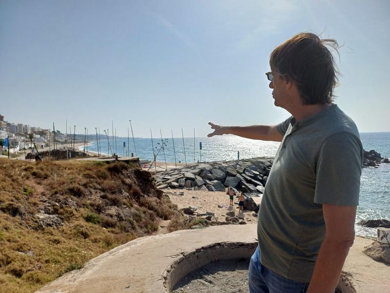 Montgat platja 6 Andreu Absil alcalde