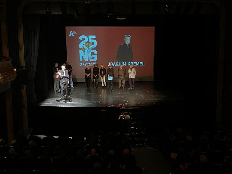 L'actor Joaquim Kremel, reconegut amb el Premi Honorífic a la 25a Nit de les Guineuetes