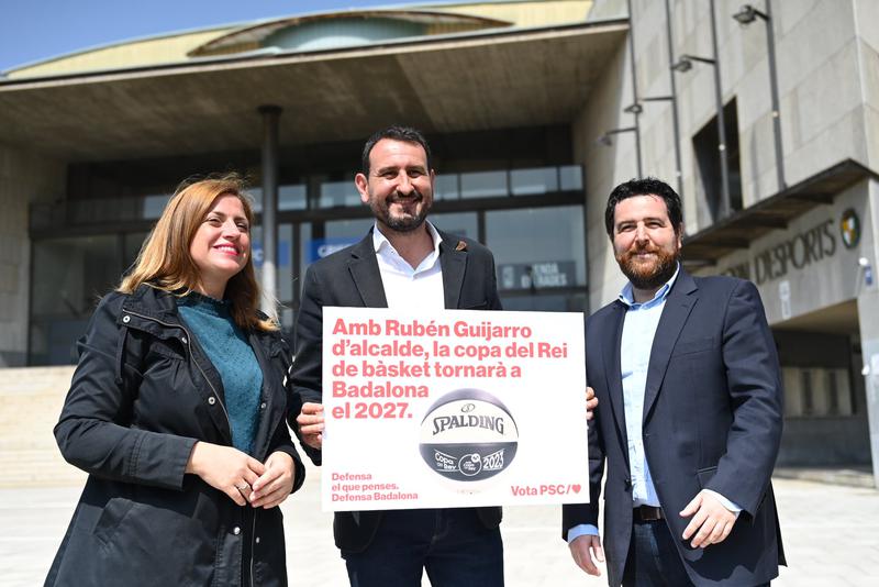 Guijarro: 'amb mi com a alcalde, la Copa del Rei de bàsquet tornarà a Badalona el 2027'
 