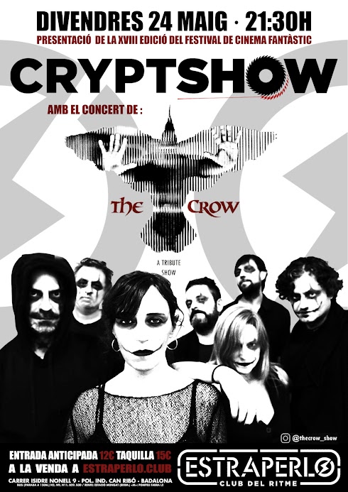 La banda tribut The Crow Show actuarà a la presentació del Cryptshow Festival