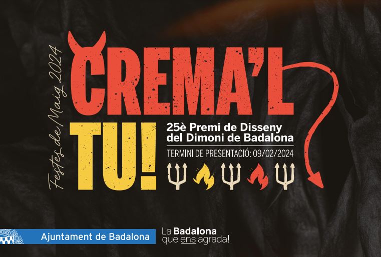 'CREMA'L TU': s'obre el termini per presentar el disseny del dimoni de les Festes de Maig de Badalona 2024