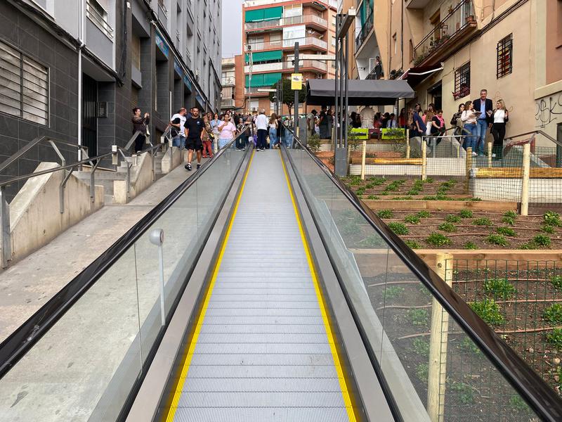 Les noves rampes mecàniques del Carrer Cuba ja són una realitat
