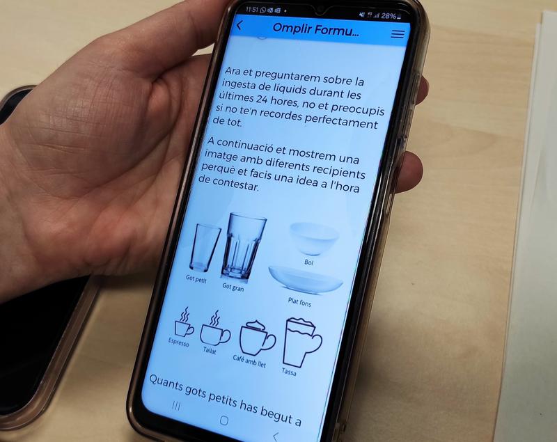 APP eSALUT TELEFON ICS INGESTA LIQUIDS