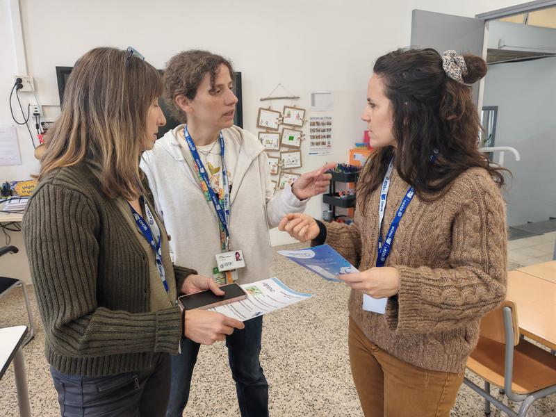 Paula Sol Ventura, Anna Salas i Marta Ocaña; investigadores de l'IGTP