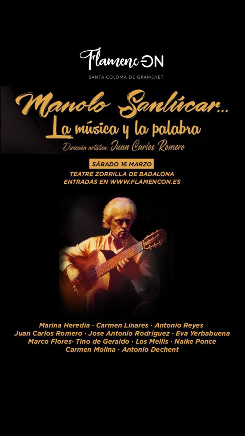 Flamenc-ON'25 arrenca amb un homenatge a Manolo Sanlúcar