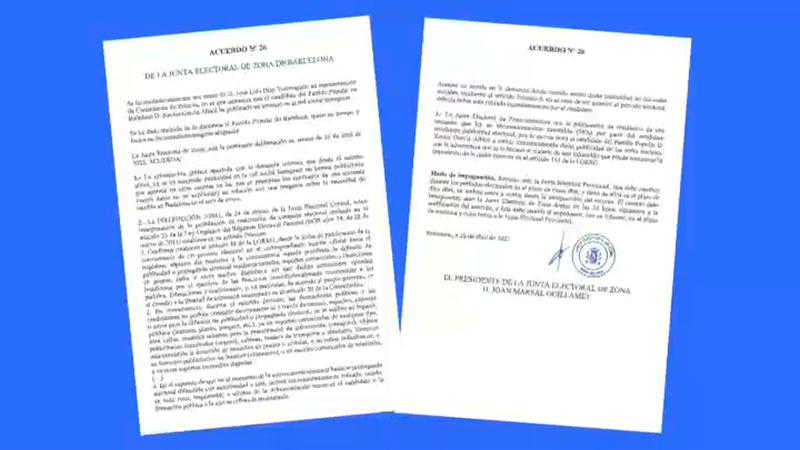 La Junta Electoral obliga Garcia Albiol a retirar publicitat en ple període electoral