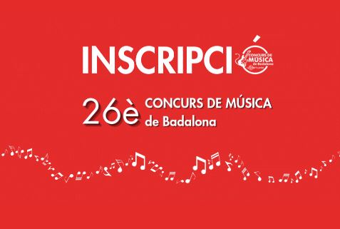 Inscripcions obertes pel 26è Concurs de Música de Badalona