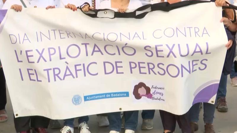 Cadena humana contra l'explotació sexual i tràfic de persones