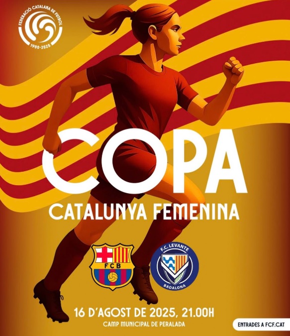 La final de la Copa Catalunya Barça-Llevant Badalona el 16 d'agost a les 21h
