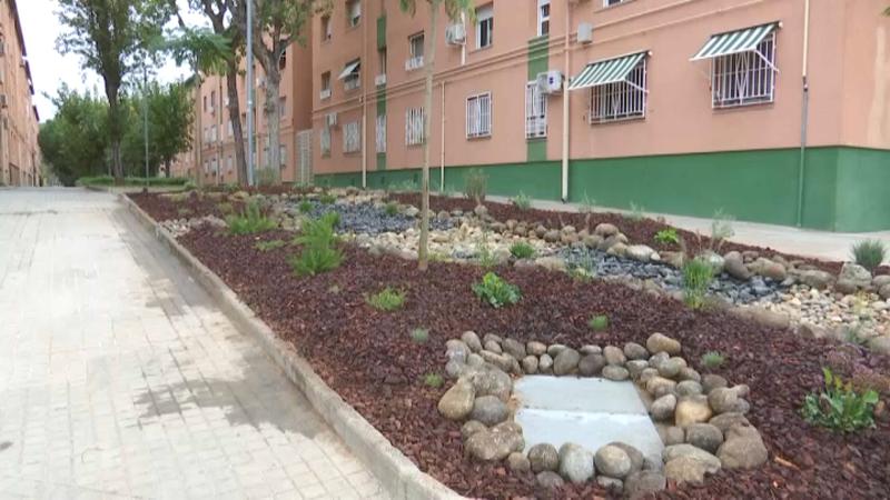 S'estrena el primer jardí de pluja de Badalona