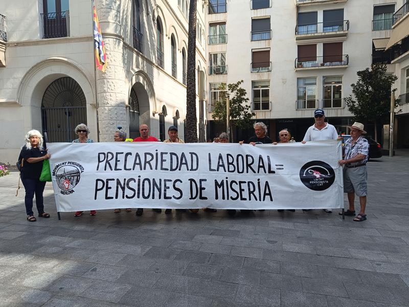 Tornen les mobilitzacions del moviment pensionista de Badalona 