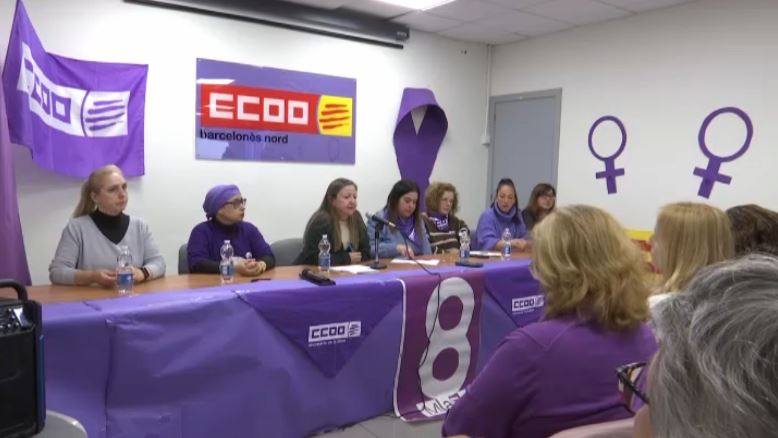 Acte de CCOO en el marc del 8M: Les dones alcen la veu per denunciar desigualtats laborals