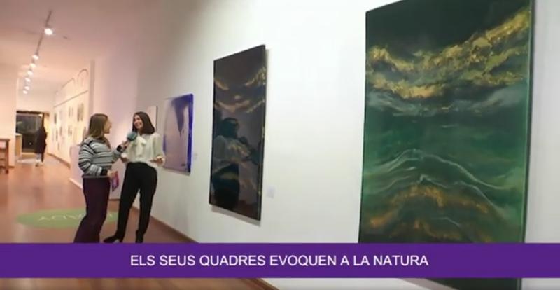La badalonina Celia Abdi exposa la seva obra abstracta a la galeria Casa Rius