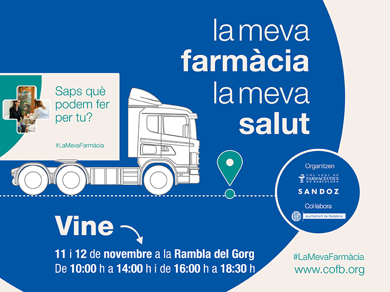 Una unitat mòbil s'instal·larà a la Rambla del Gorg per la campanya 'La meva farmàcia, la meva salut'
