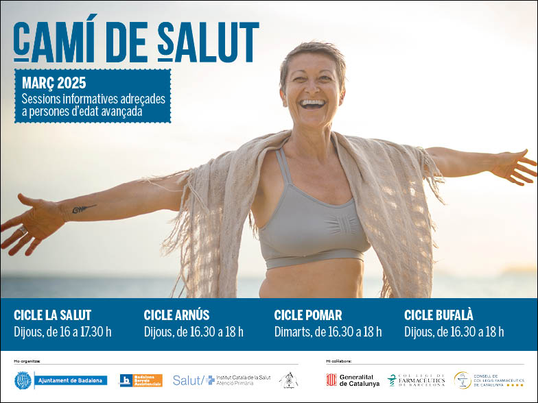 MARÇ: Sessions informatives per a gent gran, amb 'Camí de salut'