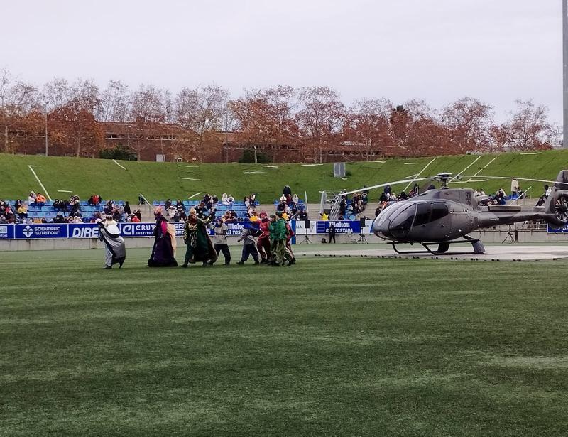 Arribada Reis helicòpter 2026