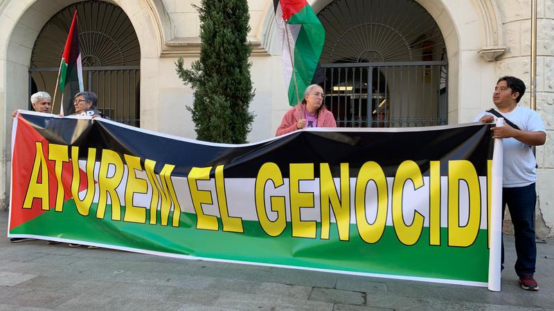 LECTURA MANIFESTA PALESTINA PANCARTA