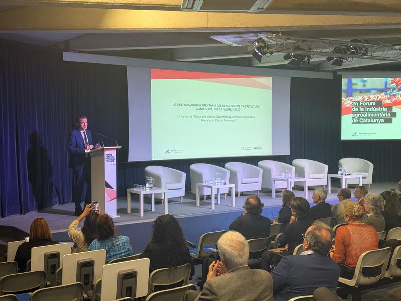 Òscar Ordeig, conseller d'Agricultura: 'Catalunya és una potència agroalimentària'