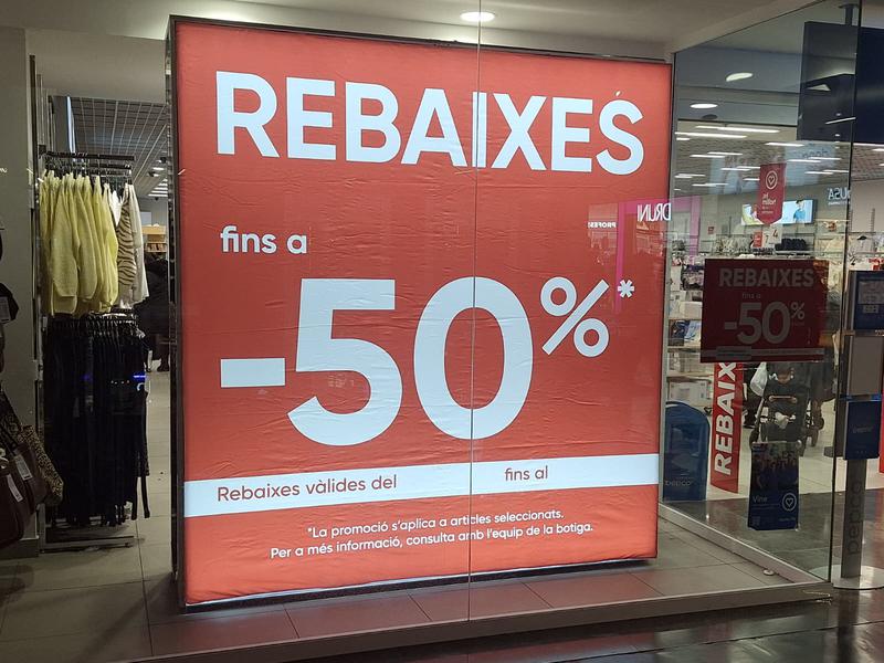 Arrenca la campanya de rebaixes d'hivern 