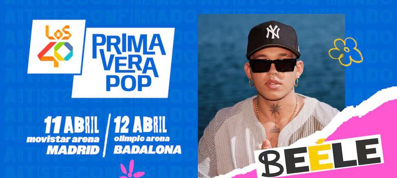Beéle, nou confirmat a Los40 Primavera Pop